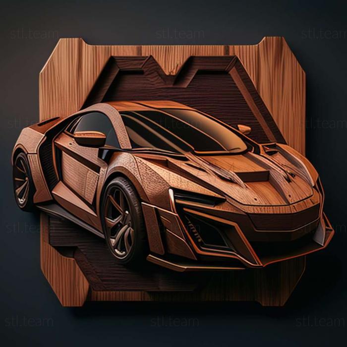 3D модель Игра Project CARS Lykan Hypersport (STL)